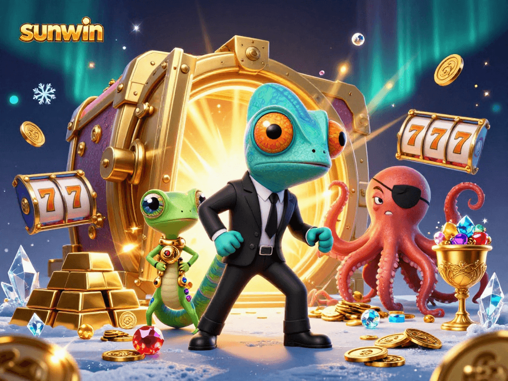 Play thrilling games at sunwin, where excitement meets colorful characters and rich casino treasures.
