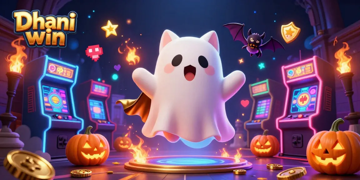 Dhani win players enjoying thrilling gameplay in a vibrant, haunted casino environment.