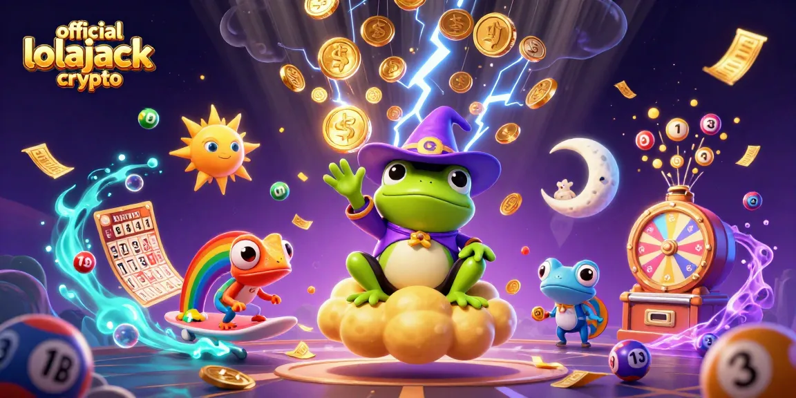 Experience thrilling wins at official lolajack crypto casino with vibrant 3D characters and game elements.